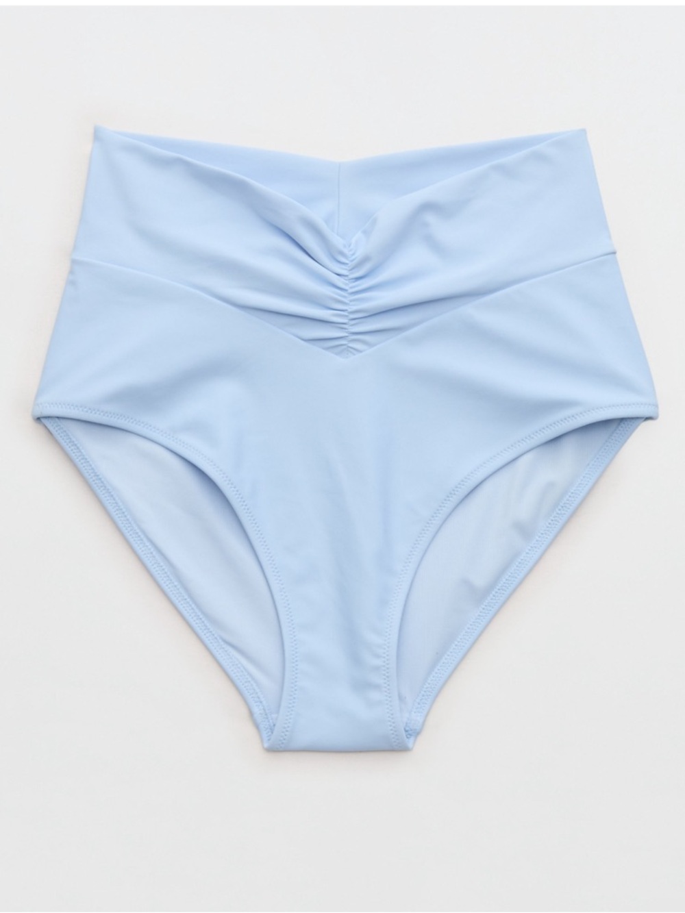 NWOT Aerie Ruched High Waisted Full Coverage Bikini Bottom
